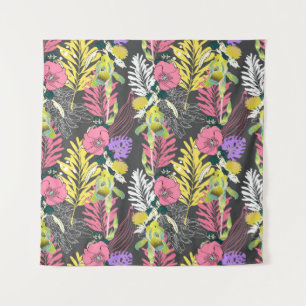 Tenture Motif de fleur artistique, beau tropique