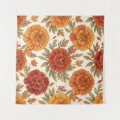 Tenture Motif de fleur de souci d'automne (Devant (Horizontal))