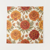 Tenture Motif de fleur de souci d'automne (Devant)