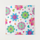 Tenture Motif de fleurs (Devant (Horizontal))