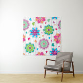 Tenture Motif de fleurs (En situation (horizontale))