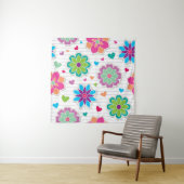 Tenture Motif de fleurs (En situation)