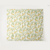 Tenture Motif de fleurs de cône jaune illustré (Devant (Horizontal))