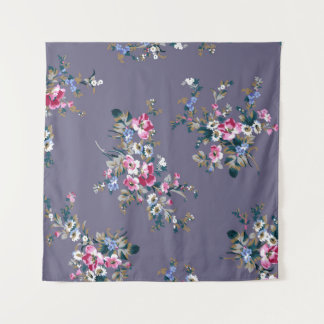 Tenture motif de fleurs dessin textile motif d'illustratio