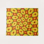 Tenture Motif de fleurs d'or (Devant (Horizontal))