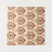 Tenture motif de fleurs mughless transparent (Devant (Horizontal))