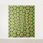 Tenture Motif de fleurs rose et blanche (Devant)