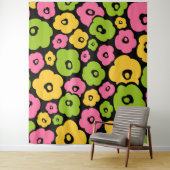 Tenture Motif de fleurs sauvages (En situation)