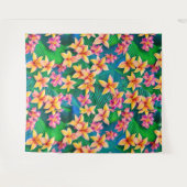 Tenture Motif de fleurs tropicales hawaïennes (Devant (Horizontal))