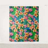 Tenture Motif de fleurs tropicales hawaïennes (Devant)