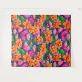 Tenture Motif de fleurs tropicales hawaïennes (Devant (Horizontal))