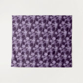 Tenture motif de fleurs violettes (Devant (Horizontal))