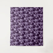 Tenture motif de fleurs violettes (Devant)