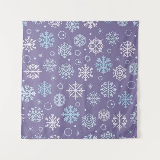 Tenture Motif de flocon de neige	 (Devant)