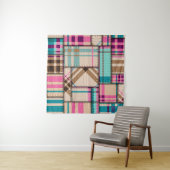 Tenture Motif de fond transparent. Motif patchwork avec (En situation (horizontale))