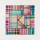 Tenture Motif de fond transparent. Motif patchwork avec (Devant)