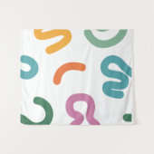 Tenture Motif de formes abstraites colorées (Devant (Horizontal))