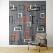 Tenture Motif de formes géométriques du milieu du siècle (En situation)