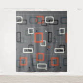 Tenture Motif de formes géométriques du milieu du siècle (Devant)