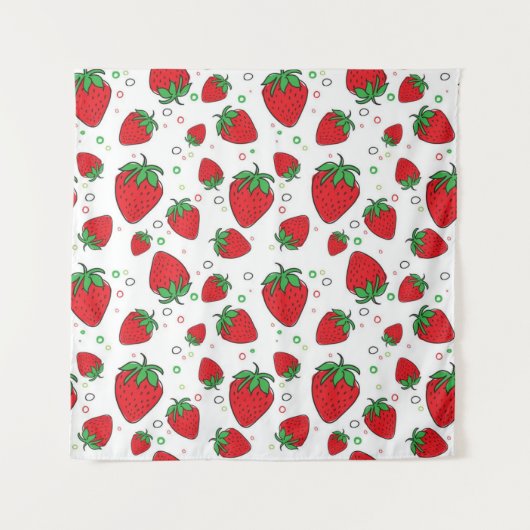 Tenture Motif de fraises (Devant)
