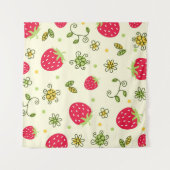 Tenture Motif de fraises (Devant (Horizontal))