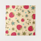 Tenture Motif de fraises (Devant (Horizontal))