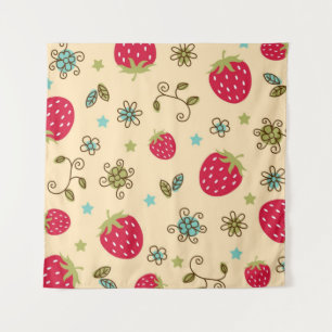 Tenture Motif de fraises