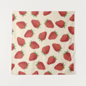 Tenture Motif de fraises (Devant (Horizontal))