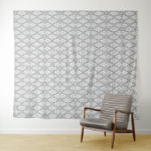 Tenture Motif de géométrie abstraite gris clair (En situation (horizontale))