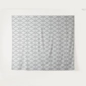 Tenture Motif de géométrie abstraite gris clair (Devant (Horizontal))