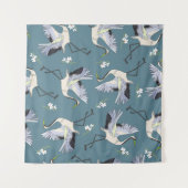 Tenture Motif de grue, illustration Flying Bird. (Devant (Horizontal))
