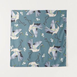 Tenture Motif de grue, illustration Flying Bird.