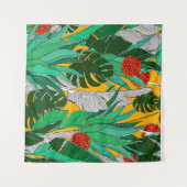 Tenture Motif de jungle d'été aux couleurs vives. Jungle s (Devant (Horizontal))