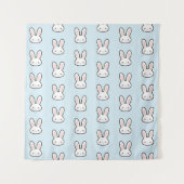 Tenture Motif de lapin visage de lapin mignon (Devant)