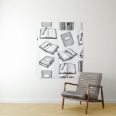 Tenture Motif de livre (En situation)