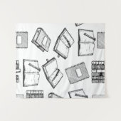 Tenture Motif de livre (Devant (Horizontal))