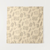Tenture Motif de livre (Devant (Horizontal))