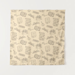 Tenture Motif de livre