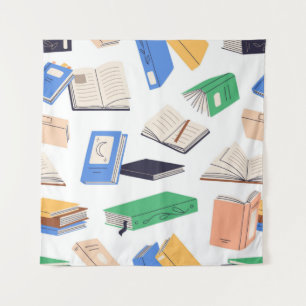 Tenture Motif de livre
