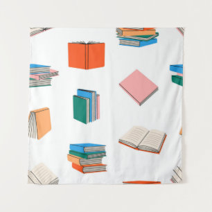 Tenture Motif de livre