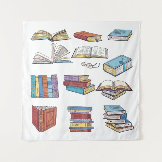 Tenture Motif de livre (Devant)
