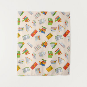 Tenture Motif de livre