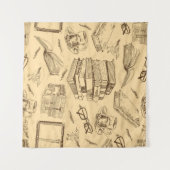 Tenture Motif de livre (Devant (Horizontal))