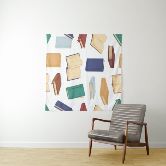 Tenture Motif de livre (En situation (horizontale))