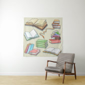 Tenture Motif de livre (En situation)
