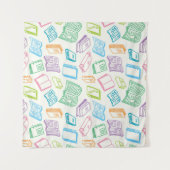 Tenture Motif de livre (Devant (Horizontal))