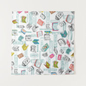 Tenture Motif de livre (Devant (Horizontal))