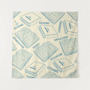 Tenture Motif de livre
