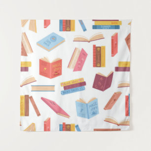 Tenture Motif de livre