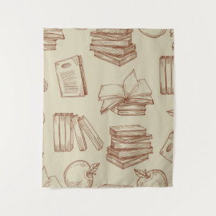 Tenture Motif de livre